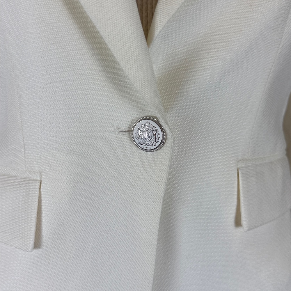 Veronica Beard Danielle Off White Jacket Blazer - image 7